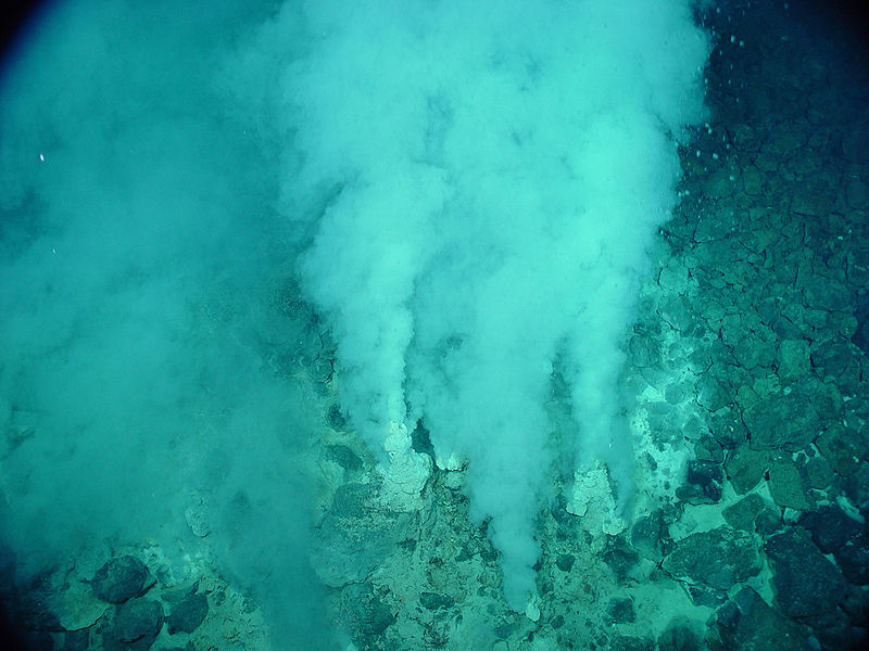 Lugares de Galápagos: Respirador Hidrotermal (©Administración Nacional Oceánica y Atmosférica - NOAA)